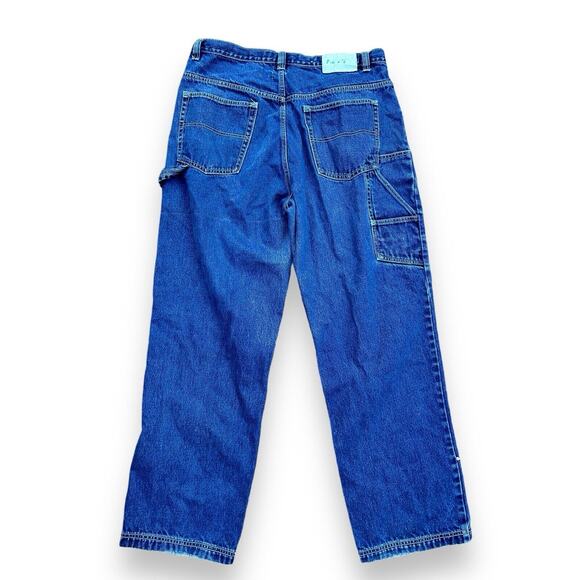 JORDIN Y2K Baggy Wide Leg Blue Carpenter Jeans Cyberpunk JNCO Style 38x32 Skater - Picture 8 of 16